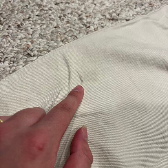 NWT Madewell Slouchy Straight Pants in Drapey Twill Sz 4 Tall Ivory Casual - Picture 7 of 8